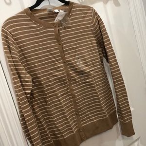 gap striped cardigan